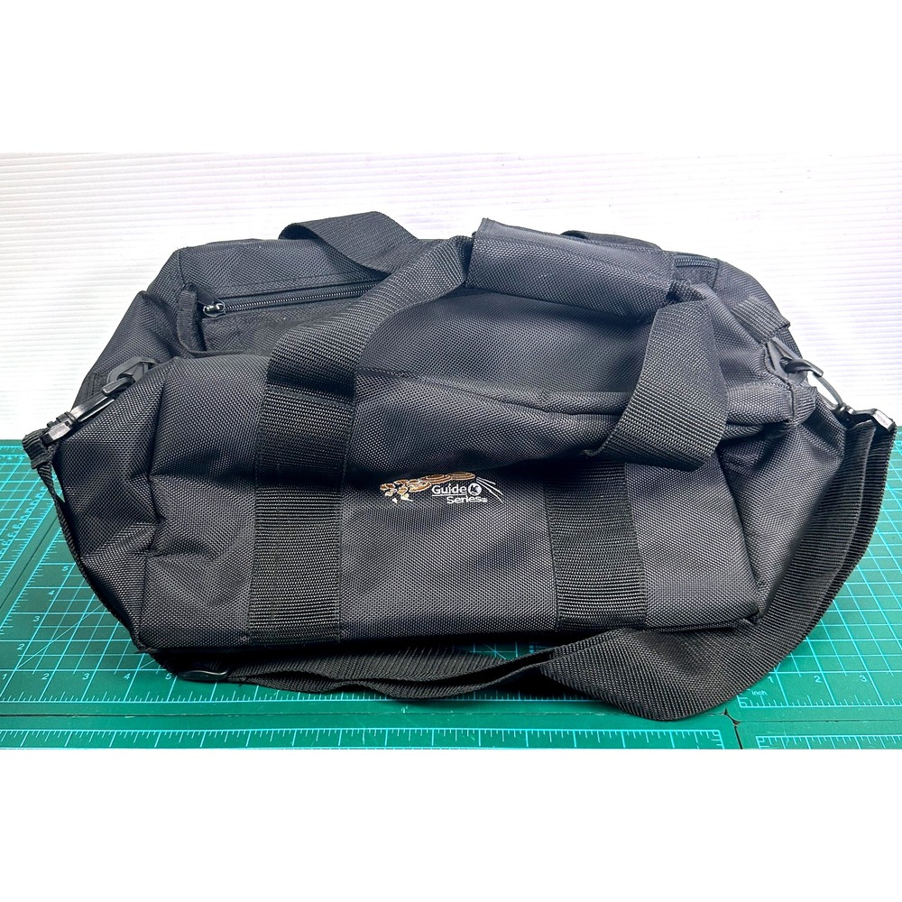 Guide Series Black 18" Nylon Duffel Bag Soft Case Adjustable Straps Men